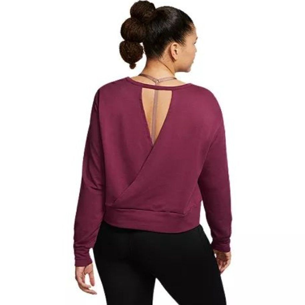 New Nike Plus Sizeyoga Wrap Coverupsweatshirt